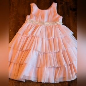 American Princess Pink Tiered Dress/ Size Girl 4